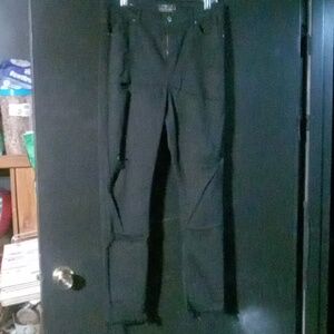 Lucky brand black distressed jeans skinny 12/31